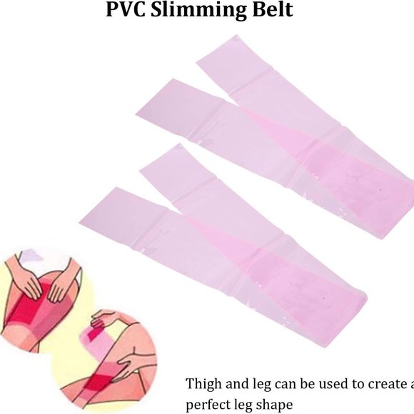 Slimming Belt Waist with Burn Fat, 2 pcs Waist Trimmer Belt PVC Waist Leg Thigh - Picture 2 of 9